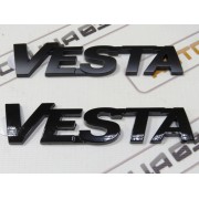 Орнамент крышки багажника Лада Веста "VESTA" черный