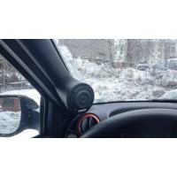 Облицовки стоек лобового стекла черные под рупорные твиттеры Лада Гранта / Калина-2