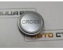 Колпачок литого диска Лада с надписью CROSS (серебристый)