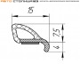 Уплотнитель вертикальный РКИ-19Т ПЛАСТЭК