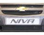 Защита радиатора Chevrolet Niva I рестайлинг (L /LC/ GL/LE/LE) 2009-2020 черная Стрелка
