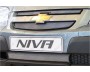 Защита радиатора Chevrolet Niva I рестайлинг (L /LC/ GL/LE/LE) 2009-2020 хром Стрелка