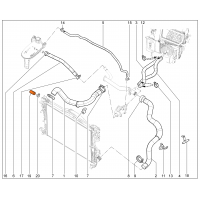 Заглушка радиатора охлаждения Lada XRAY