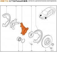 Кулак поворотный левый Лада Веста / XRAY Cross