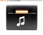 Кнопка выключения аудиосистемы Лада Гранта FL (белая подсветка)