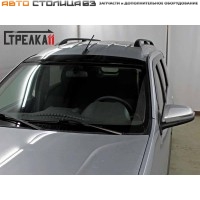 Дефлекторы боковых стекол (ветровики) Лада Ларгус, 4 штуки, СТРЕЛКА 2D