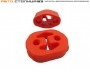 Комплект подушек глушителя Лада Веста (до 2018) красный полиуретан ПТП64 (4 штуки)