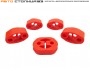 Комплект подушек глушителя Лада Веста (после 2018) красный полиуретан ПТП64 (5 штук)