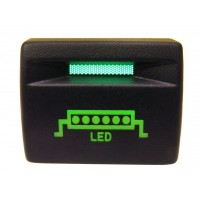 Кнопка LED-балка Лада Приора / Гранта / Калина-2 / Датсун (зеленая подсветка, зеленый индикатор)