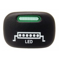 Кнопка LED-балка Chevrolet Niva / Niva Travel / ВАЗ 2113-2115 (белая подсветка, зеленый индикатор)