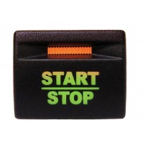 Кнопка START-STOP без фиксации Лада Приора / Гранта / Калина-2 / Датсун (зеленая подсветка, оранжевый индикатор)