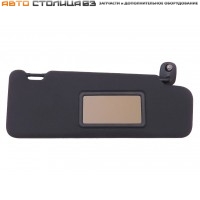 Козырек солнцезащитный правый с зеркалом черный Лада Ларгус FL / XRAY / Logan 2 / Sandero 2