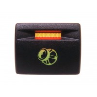 Кнопка сабвуфера Лада Приора / Гранта / Калина-2 / Датсун (зеленая подсветка, оранжевый индикатор)