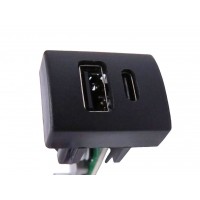 Зарядное устройство USB + TYPE-C Лада Гранта / Калина-2, Приора, Датсун SHTAT