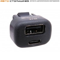 Зарядное устройство USB + TYPE-C Chevrolet Niva / Калина / Самара SHTAT быстрая зарядка 27W