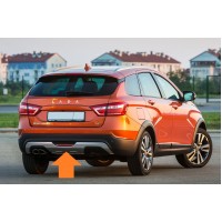 Накладка заднего бампера средняя (окрашенная) Лада Веста Cross / SW Cross