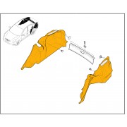Обивка багажника (ковролин) Лада Гранта седан (комплект)