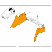 Обивка багажника (ковролин) Лада Калина-2 / Гранта FL хэтчбек (комплект)
