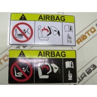 Наклейка на козырек Airbag