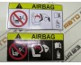 Наклейка на козырек Airbag